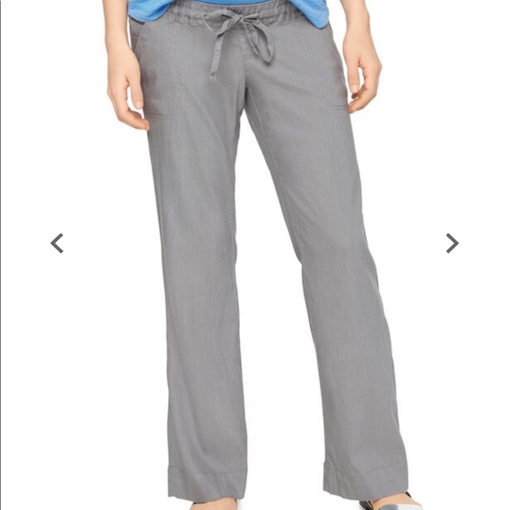 Under belly linen wide leg maternity pants sz XS